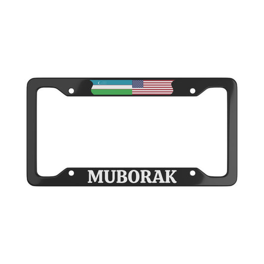 Muborak License Plate Frame