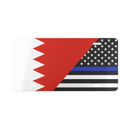 Bahrain Support Police Flag Vanity Plate