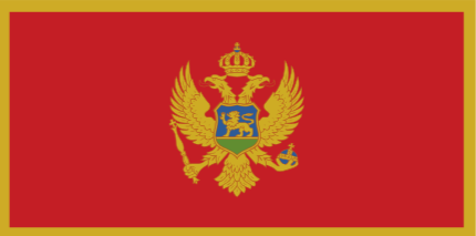National Montenegro flag