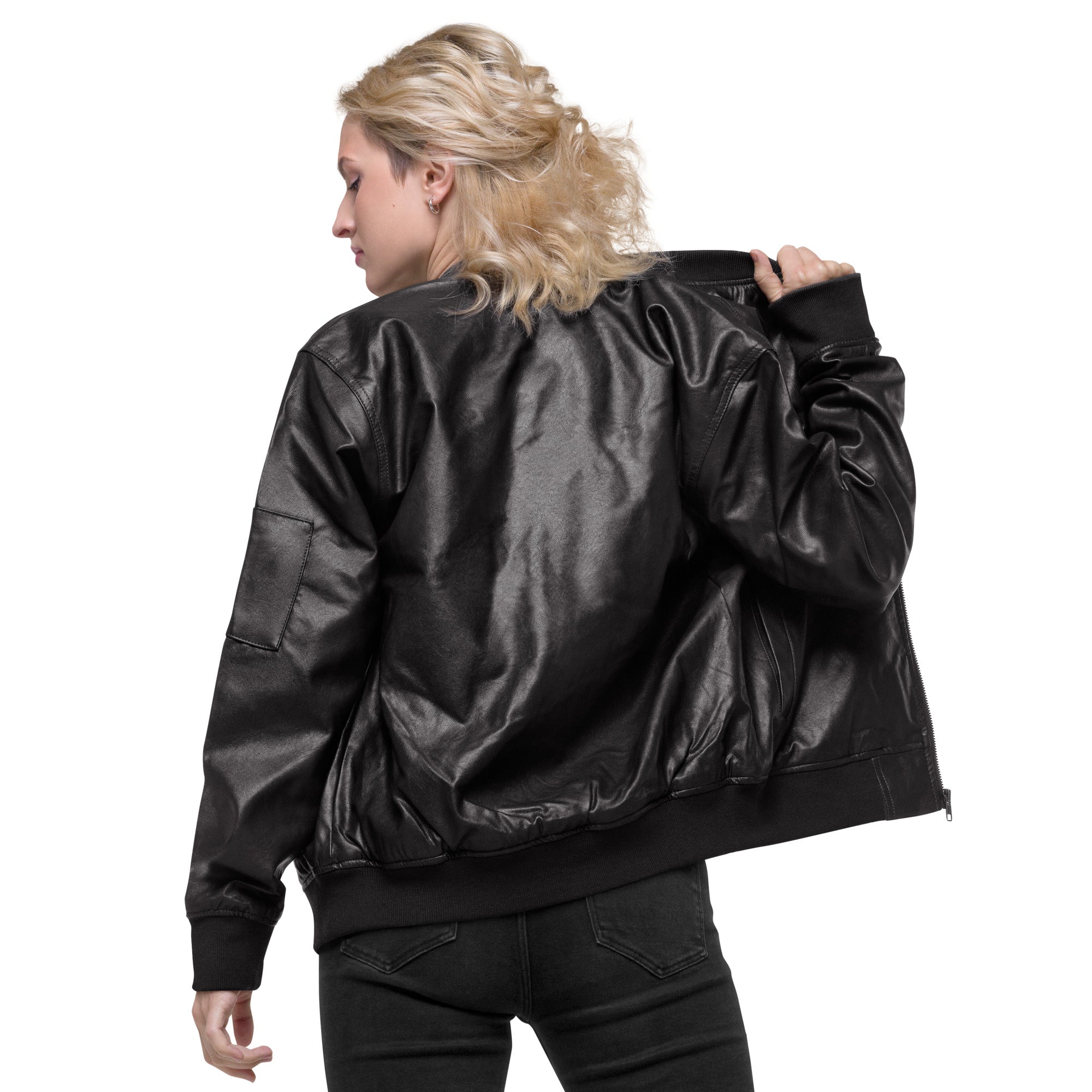KGZ Leather Bomber Jacket