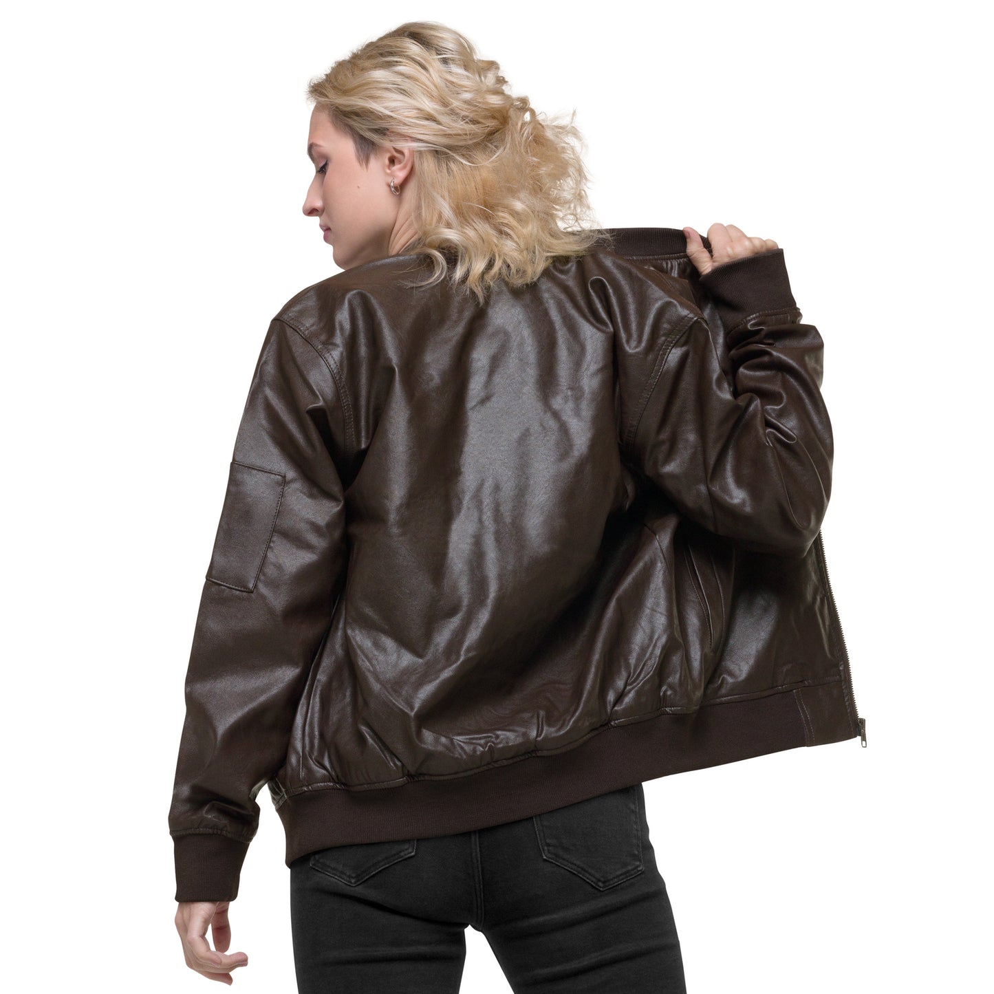 KGZ Leather Bomber Jacket