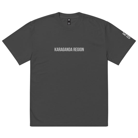 Karaganda Region KZ 09 Embroidered Oversized T-shirt