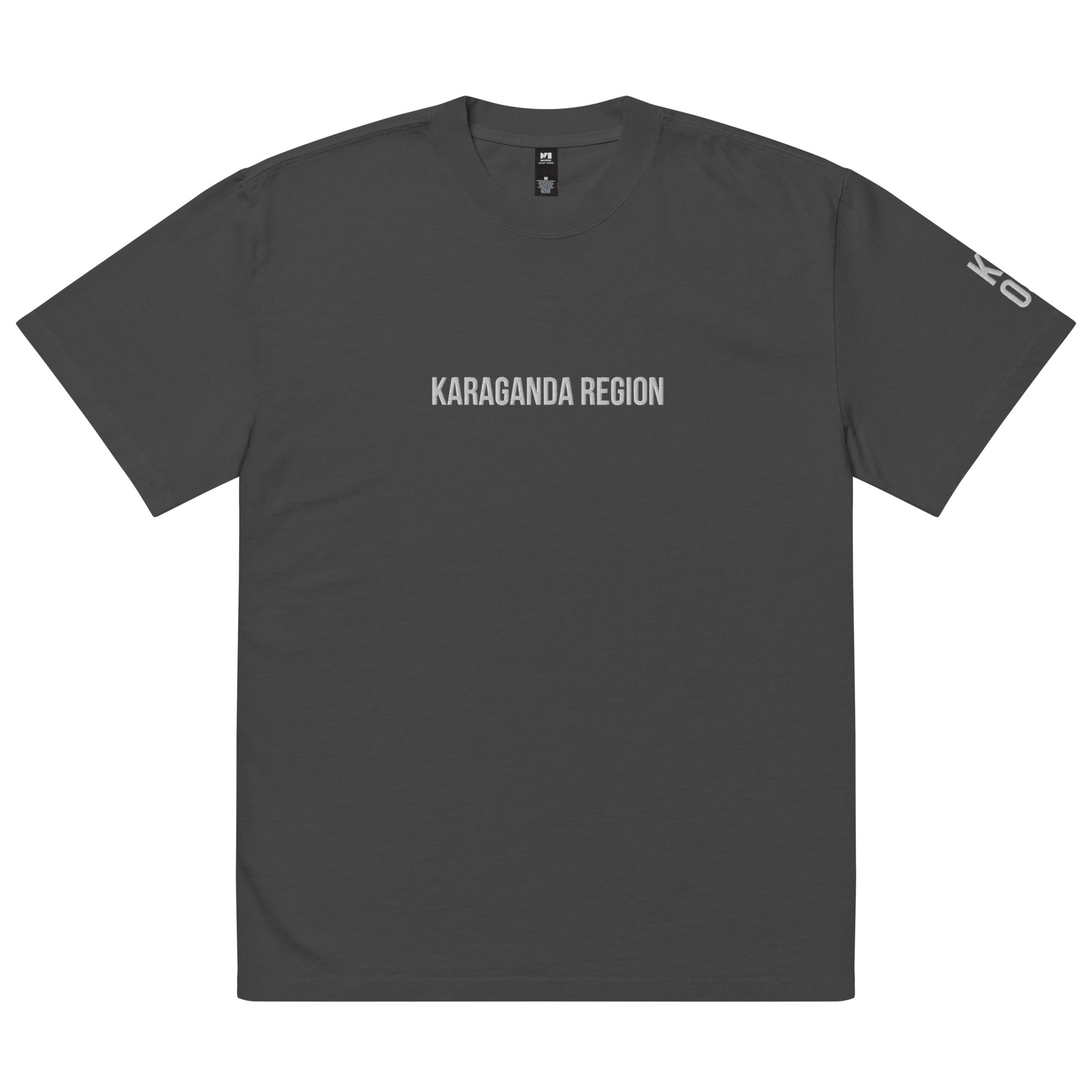 Karaganda Region KZ 09 Embroidered Oversized T-shirt