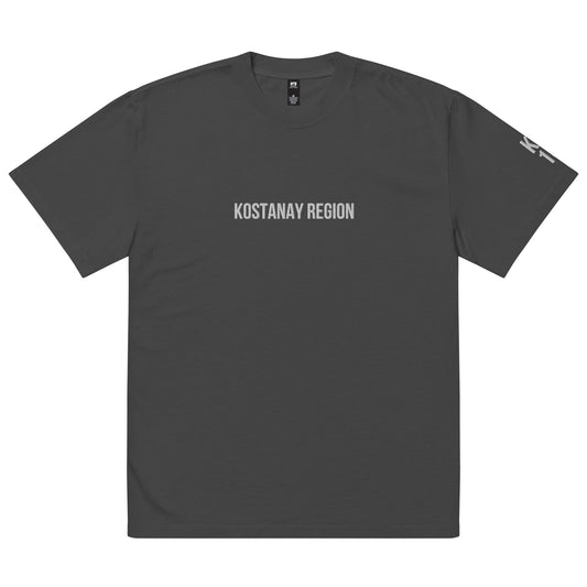 Kostanay Region KZ 10 Embroidered Oversized T-shirt