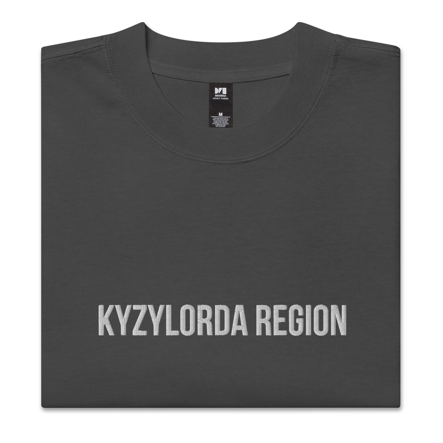 Kyzylorda Region KZ 11 Embroidered Oversized T-shirt