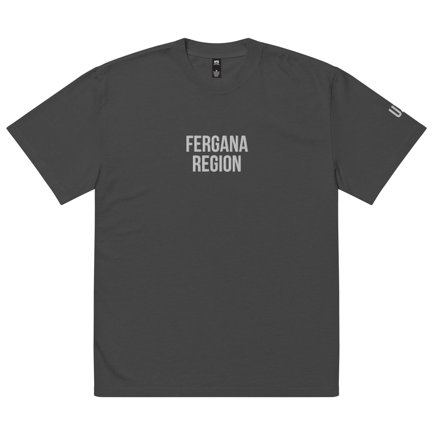 Fergana Region UZB Embroidered Oversized faded t-shirt