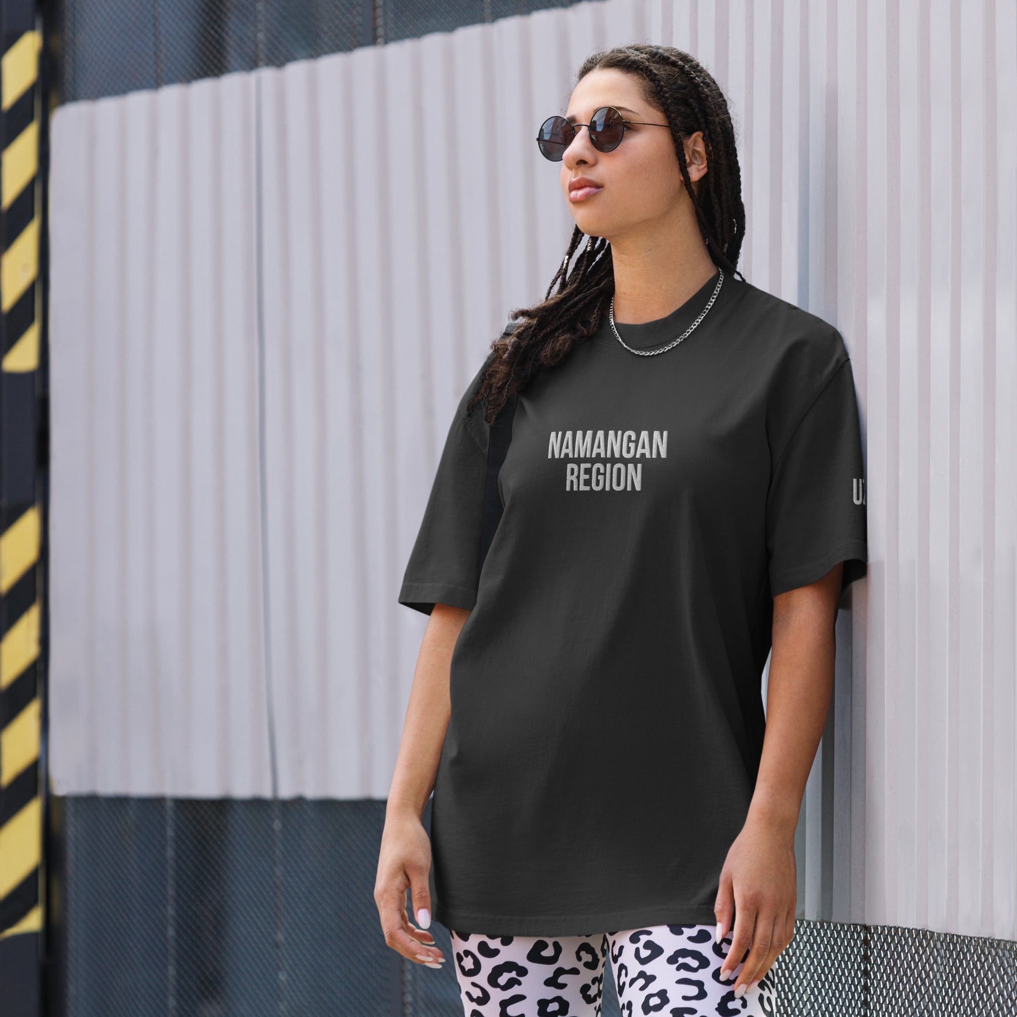 Namangan Region UZB Embroidered Oversized faded t-shirt