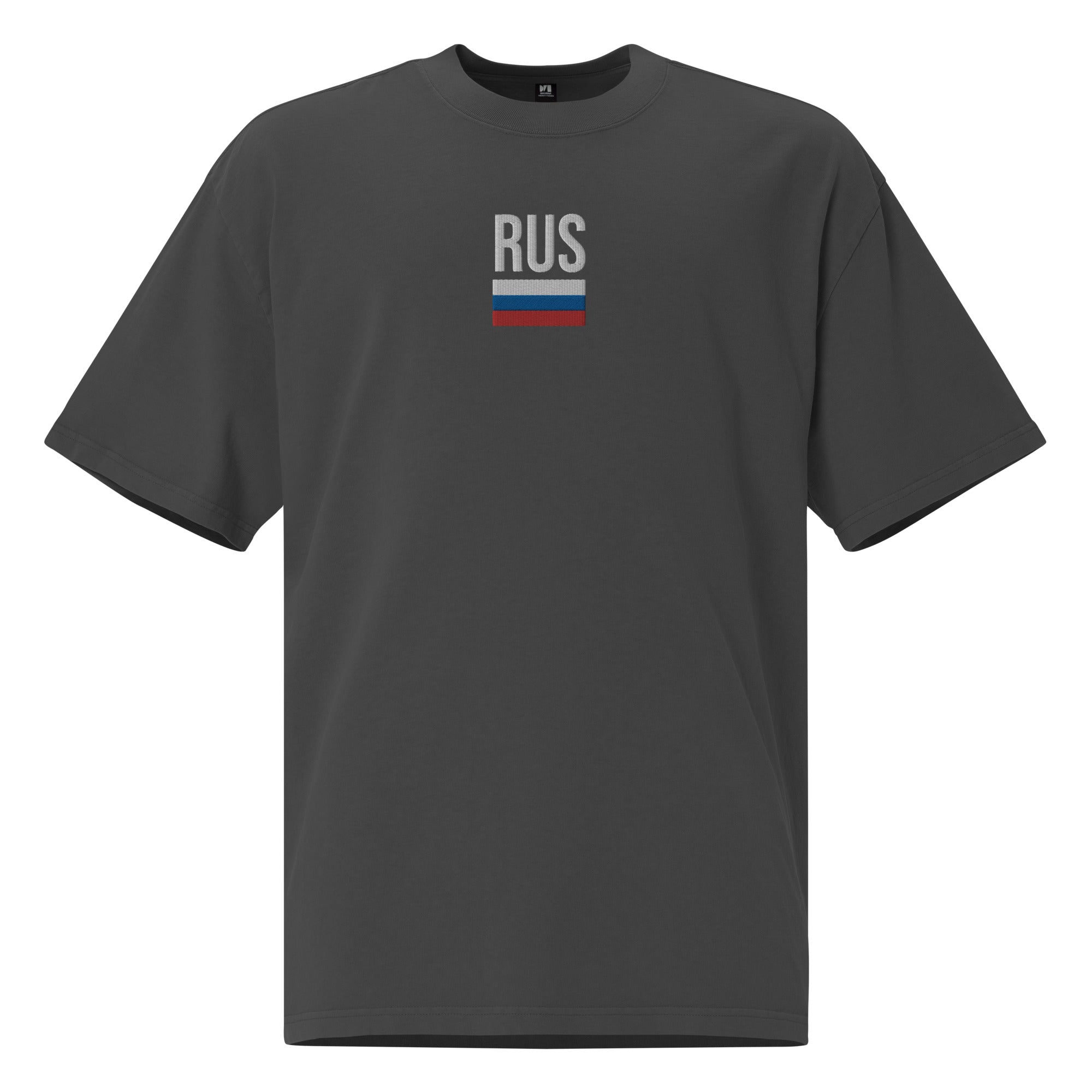 Russia Embroidered Oversized T-shirt