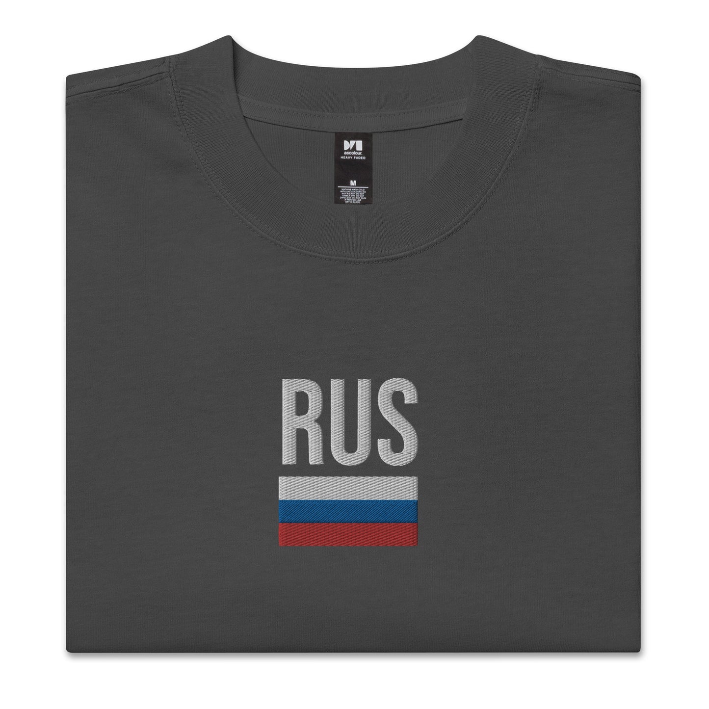 Russia Embroidered Oversized T-shirt