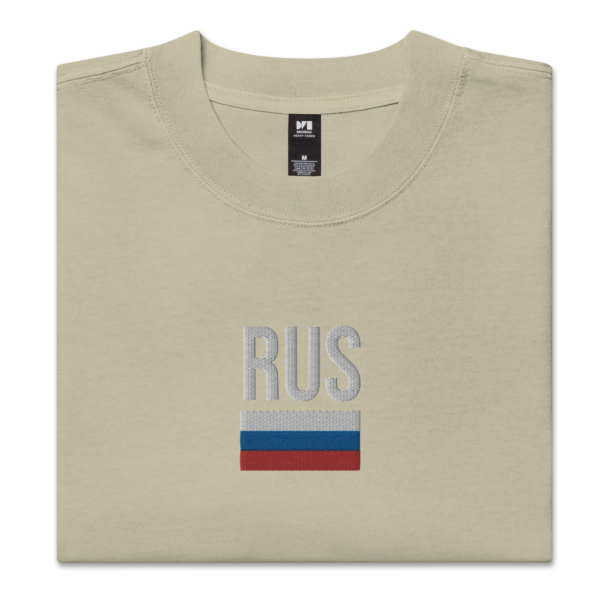 Russia Embroidered Oversized T-shirt