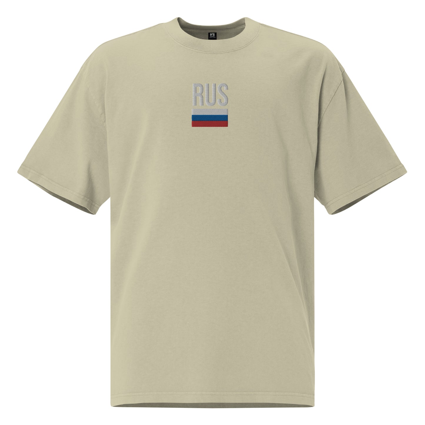 Russia Embroidered Oversized T-shirt