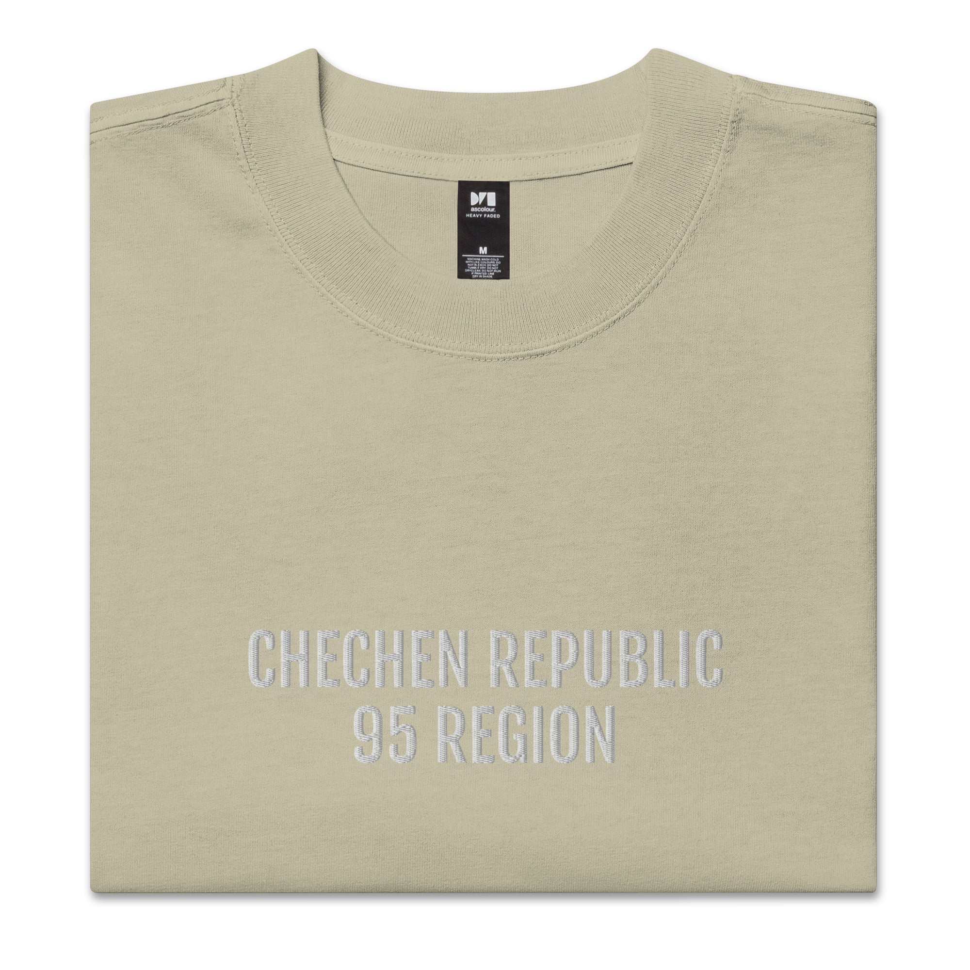 CHECHEN REPUBLIC REGION 95 REGION Oversized faded t-shirt EMB