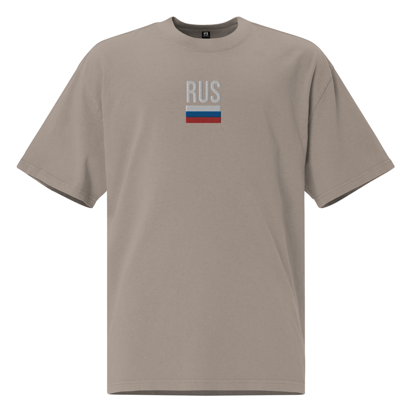 Russia Embroidered Oversized T-shirt