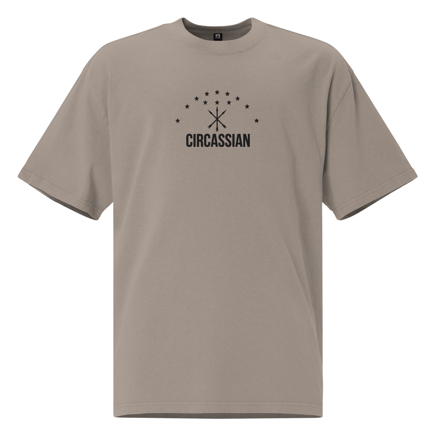 Circassian Embroidered Oversized faded t-shirt