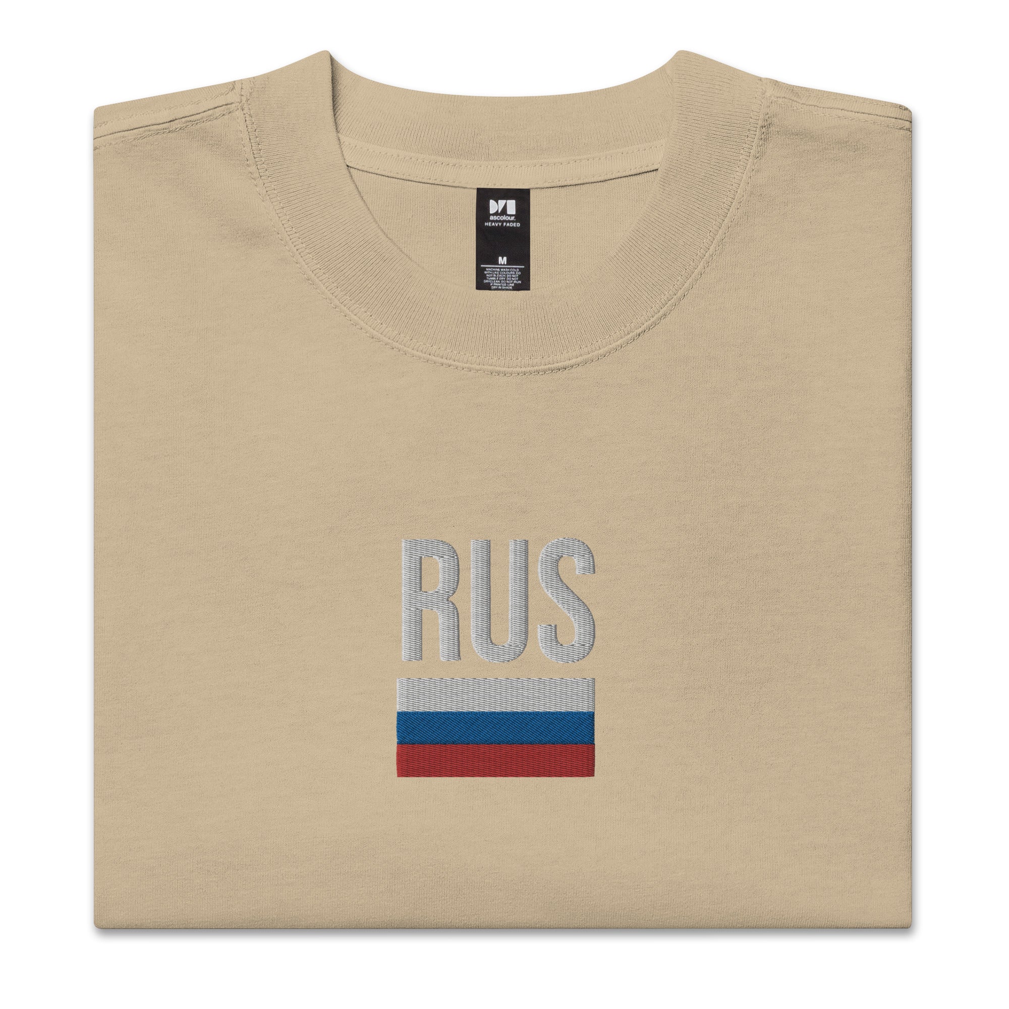 Russia Embroidered Oversized T-shirt