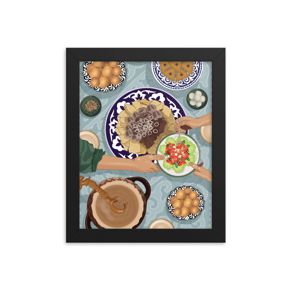 Dastarkhan Framed photo paper poster