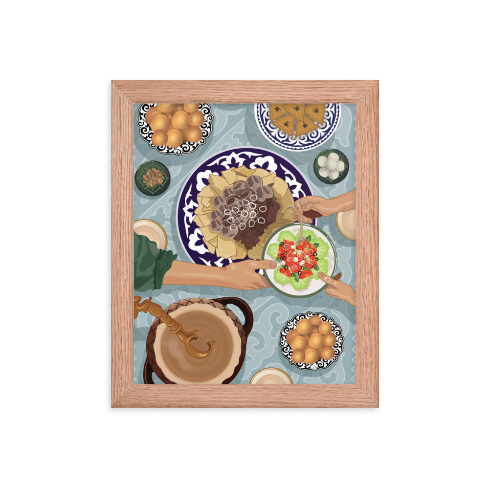 Dastarkhan Framed photo paper poster
