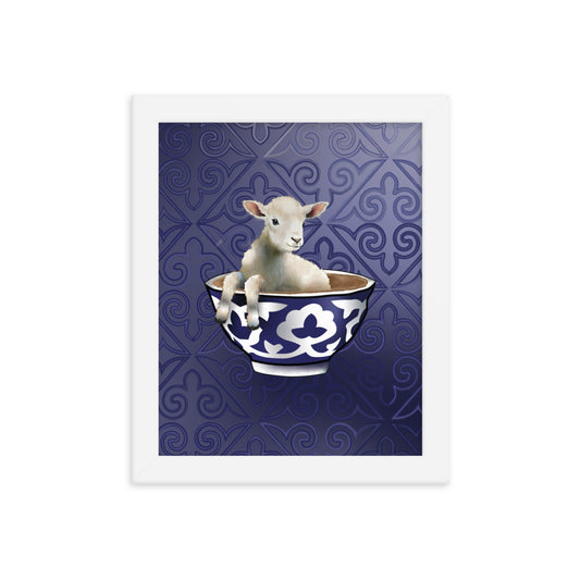 Sheep Framed photo paper poster