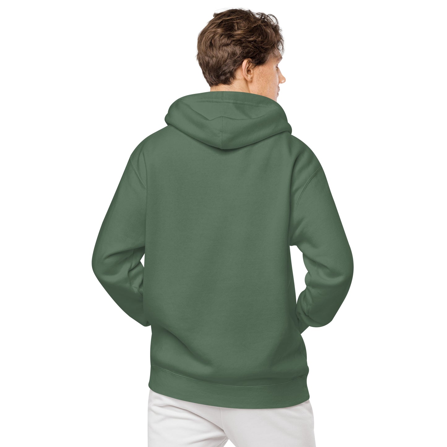 Kazakh Cutout EMB Premium Unisex pigment-dyed hoodie