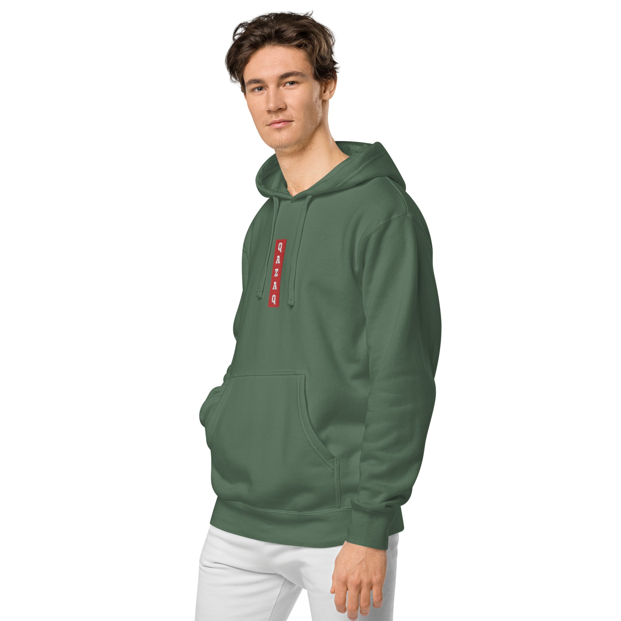 Qazaq EMB Premium Unisex pigment-dyed hoodie