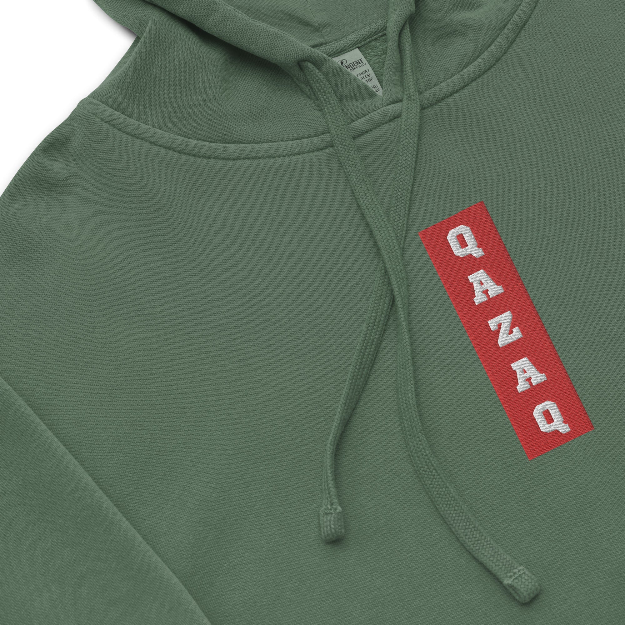 Qazaq EMB Premium Unisex pigment-dyed hoodie
