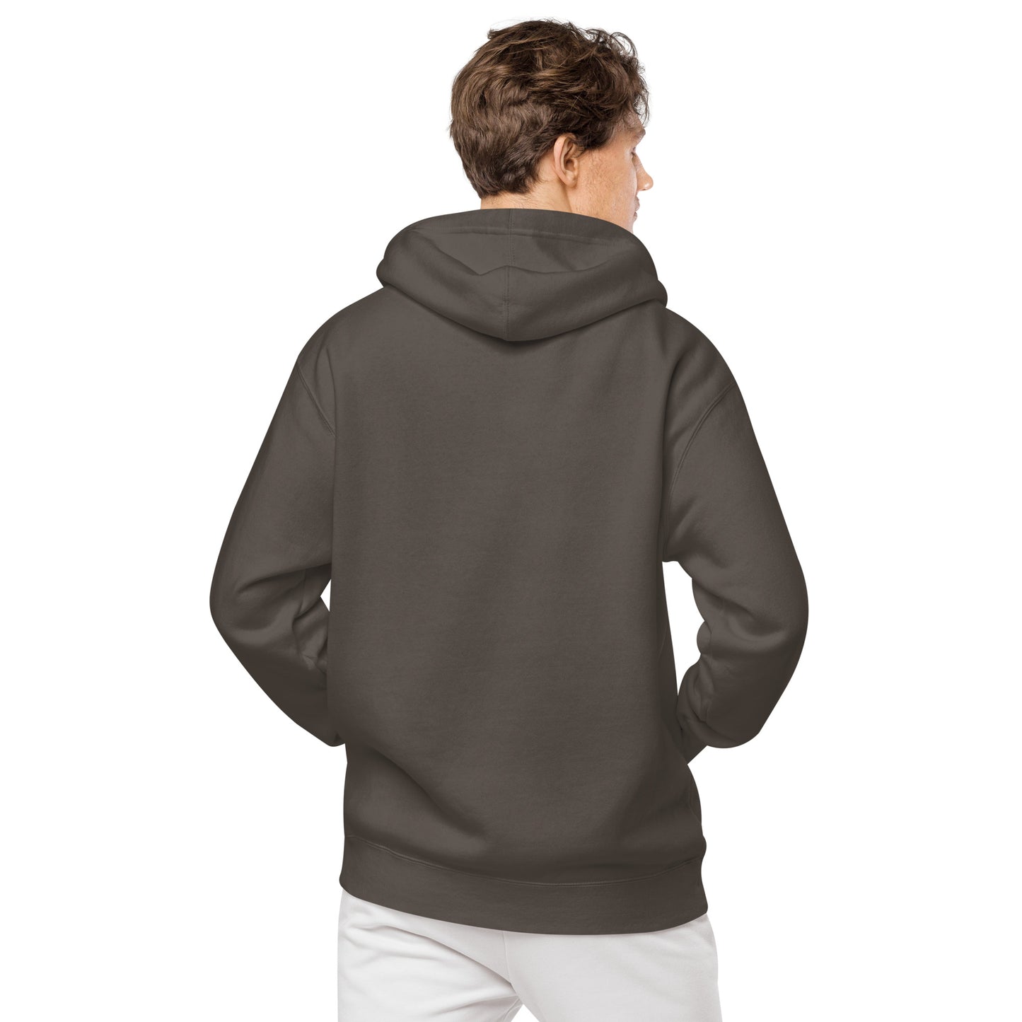 Kazakh Cutout EMB Premium Unisex pigment-dyed hoodie