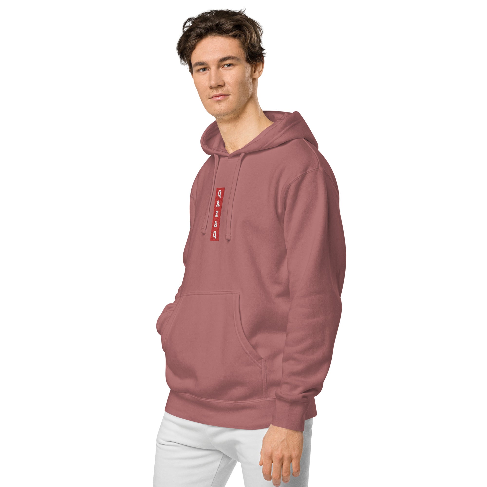 Qazaq EMB Premium Unisex pigment-dyed hoodie