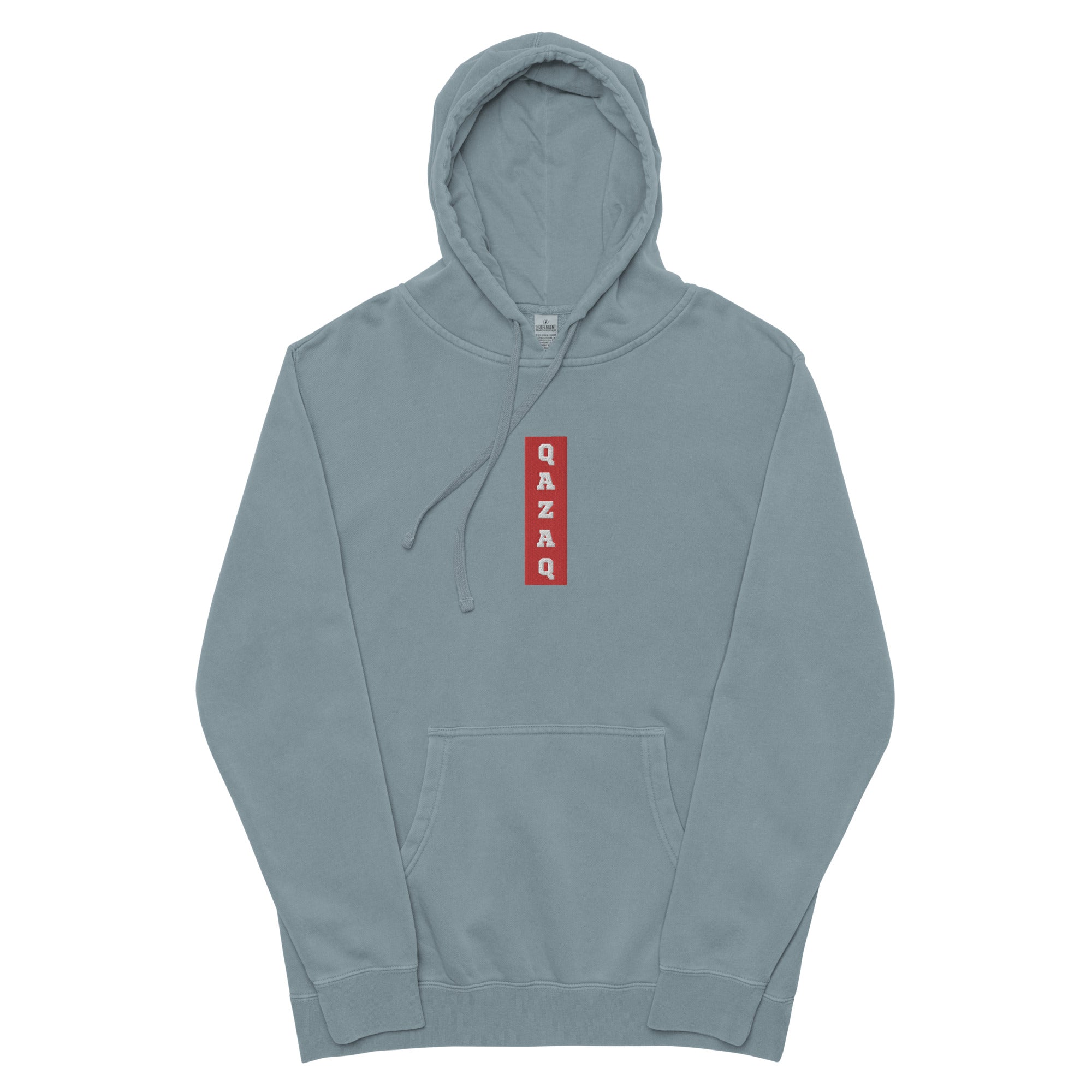 Qazaq EMB Premium Unisex pigment-dyed hoodie