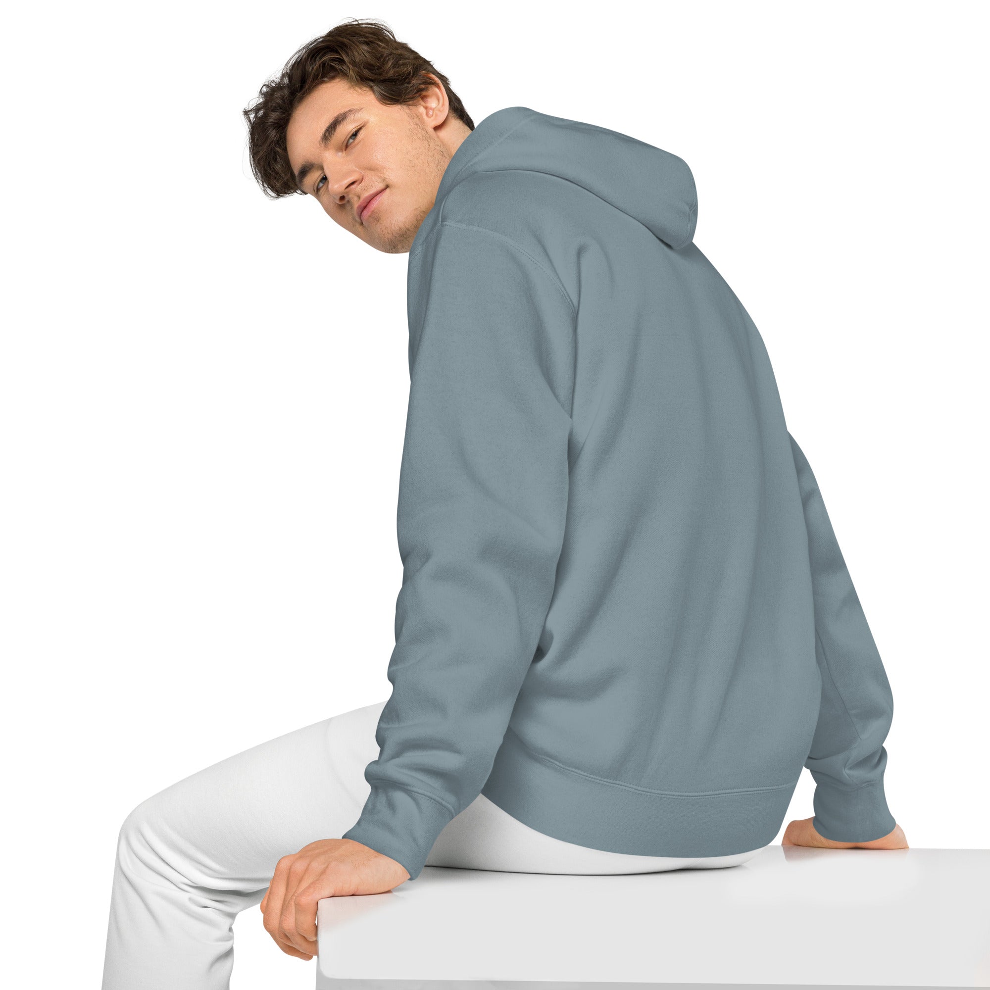 Qazaq EMB Premium Unisex pigment-dyed hoodie