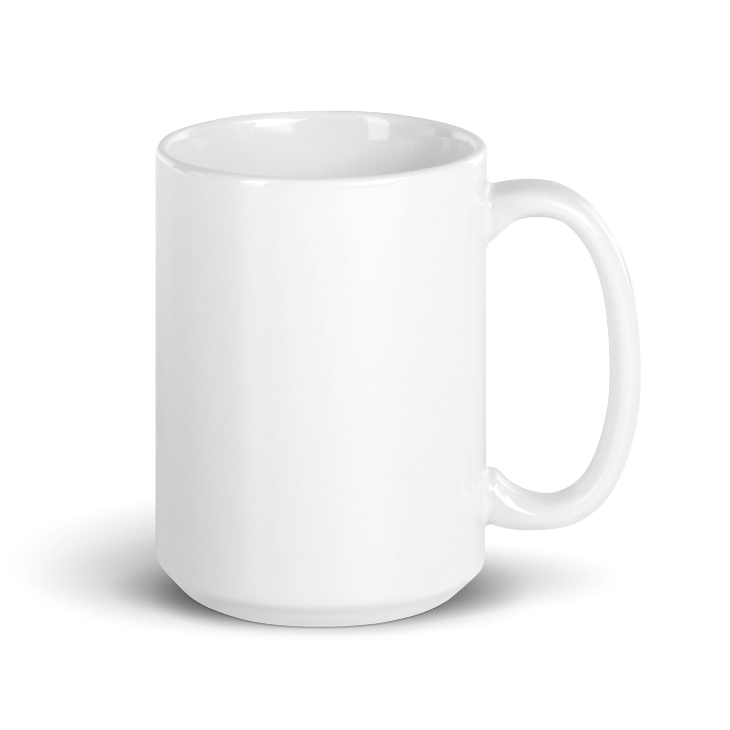 Не нужно бояться нужно действовать White glossy mug