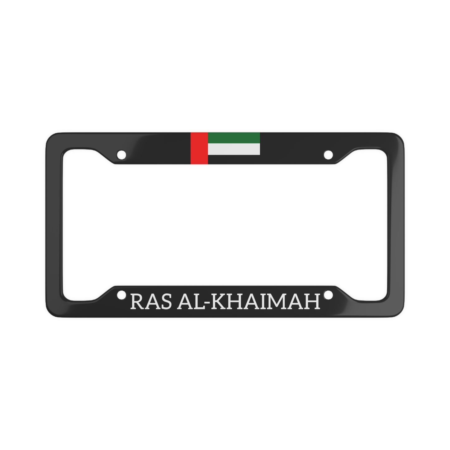 RAS AL KHAIMAH with flag License Plate Frame