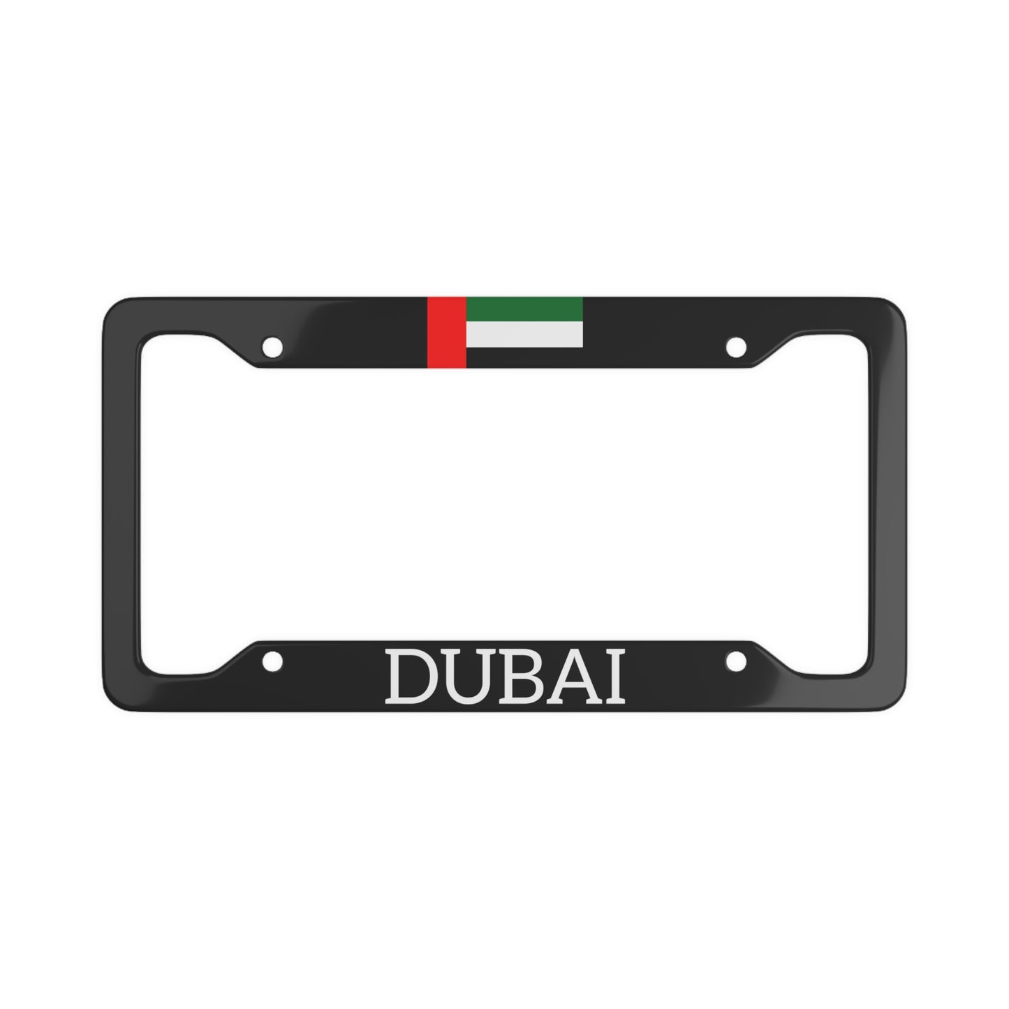 DUBAI with flag License Plate Frame