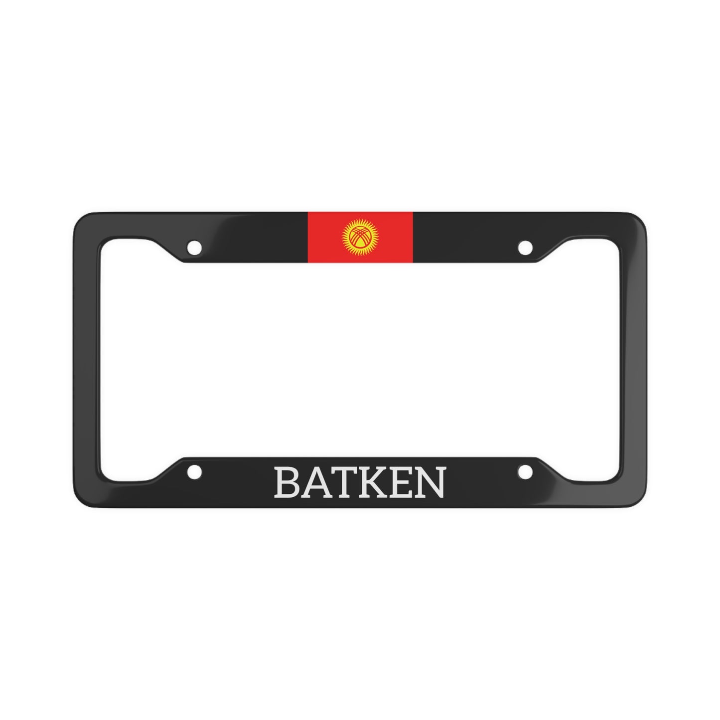 BATKEN with flag License Plate Frame