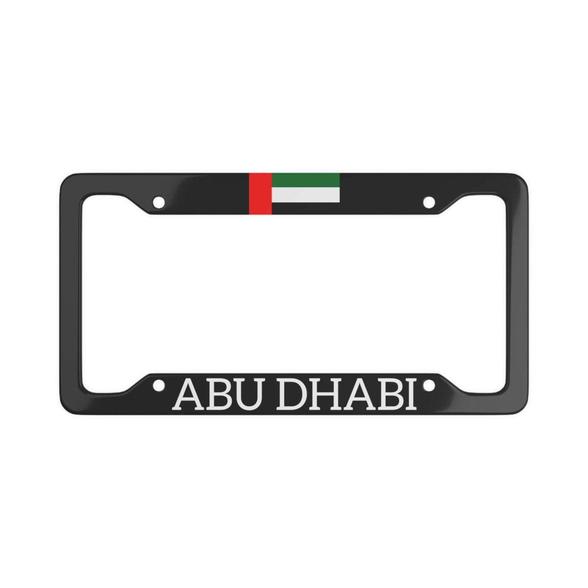 ABU DHABI with flag License Plate Frame - Cultics