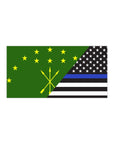 Adygea Law Enforcement Appreciation Flag Bumper Sticker - Cultics