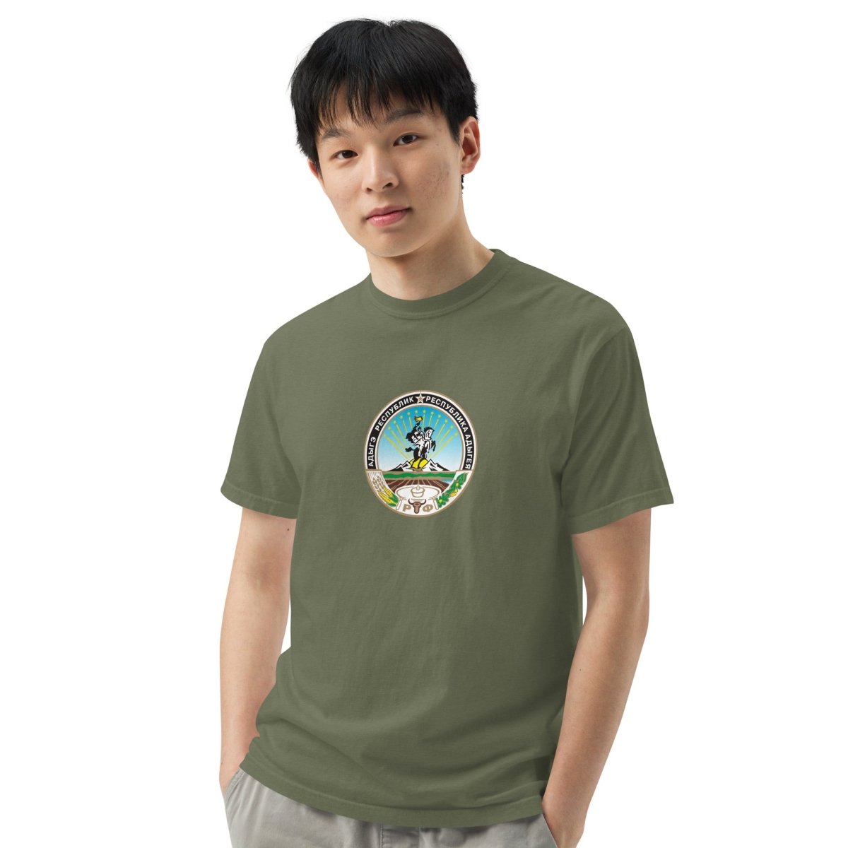 Adygea National Emblem Unisex T-shirt - Cultics