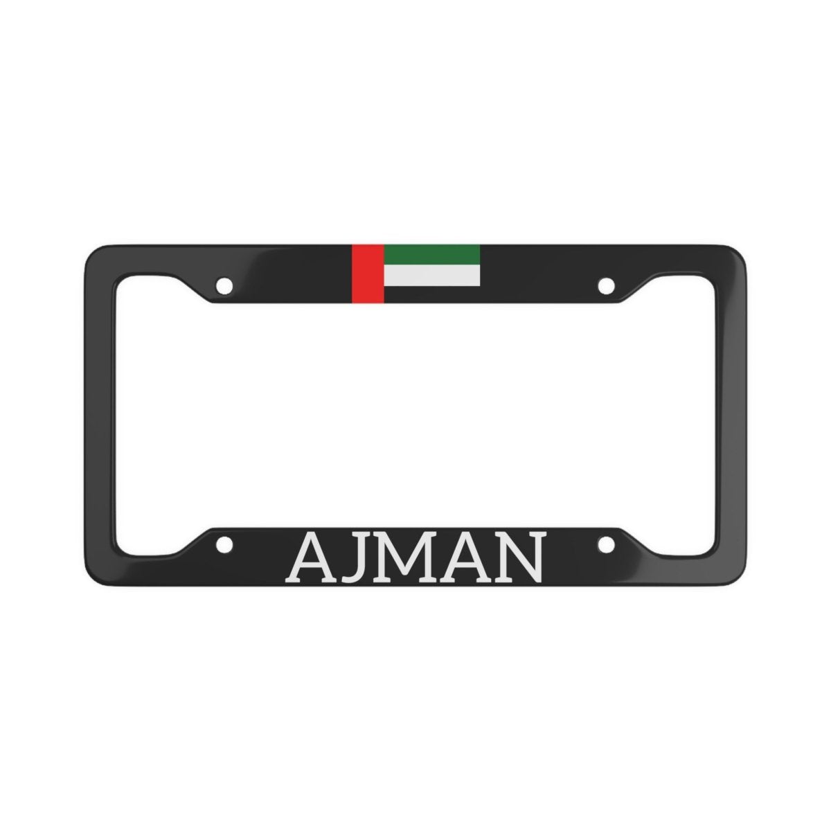 AJMAN with flag License Plate Frame - Cultics