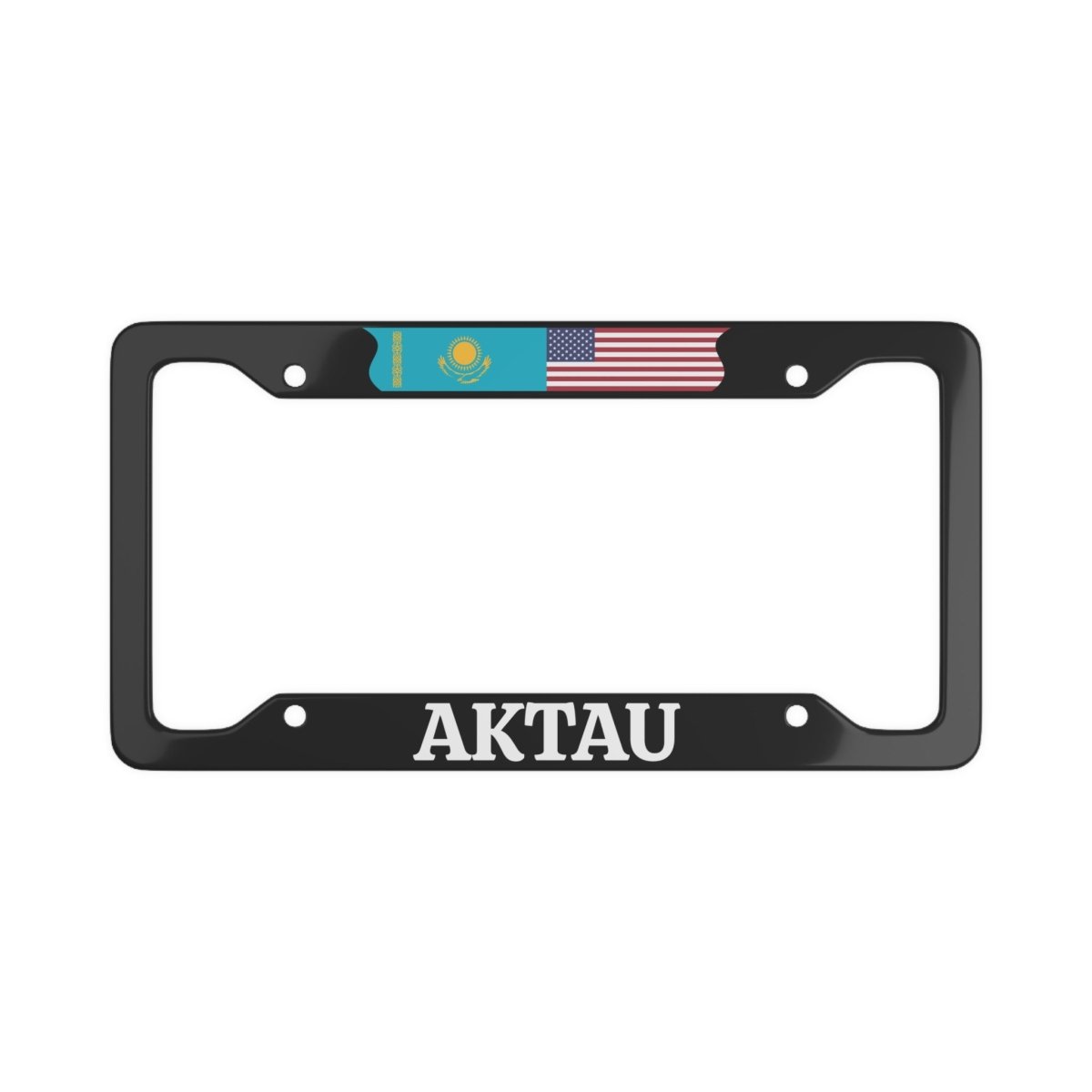 AKTAU with flag License Plate Frame - Cultics