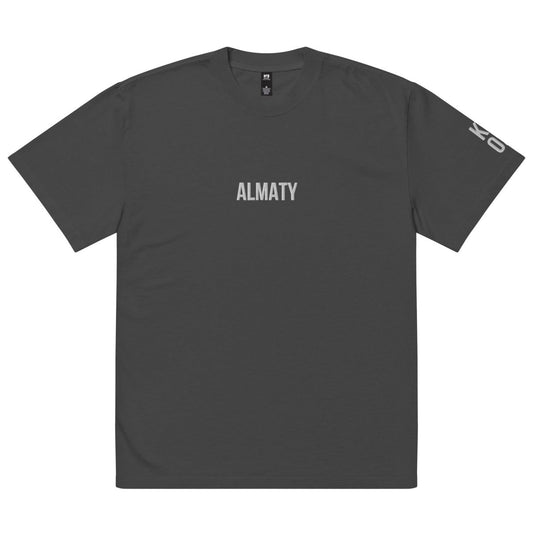 Almaty KZ 02 Embroidered Oversized T-shirt - Cultics