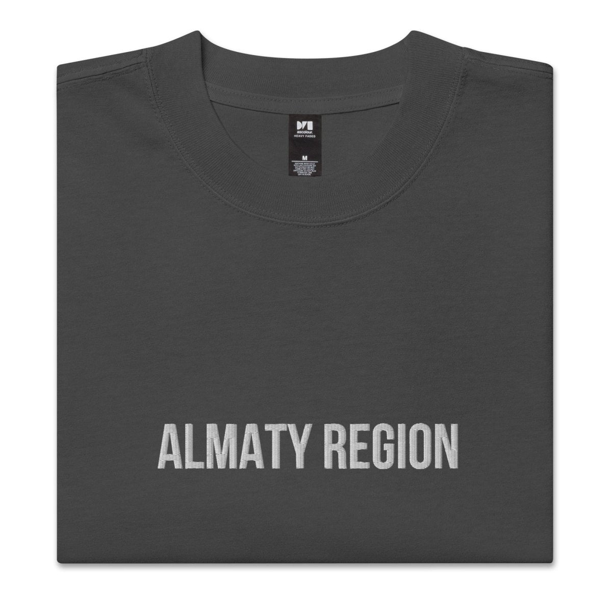 Almaty Region KZ 05 Embroidered Oversized T-shirt - Cultics