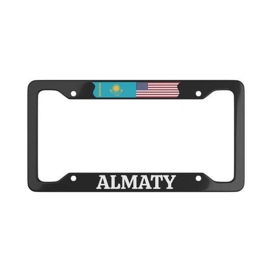 ALMATY with flag License Plate Frame - Cultics