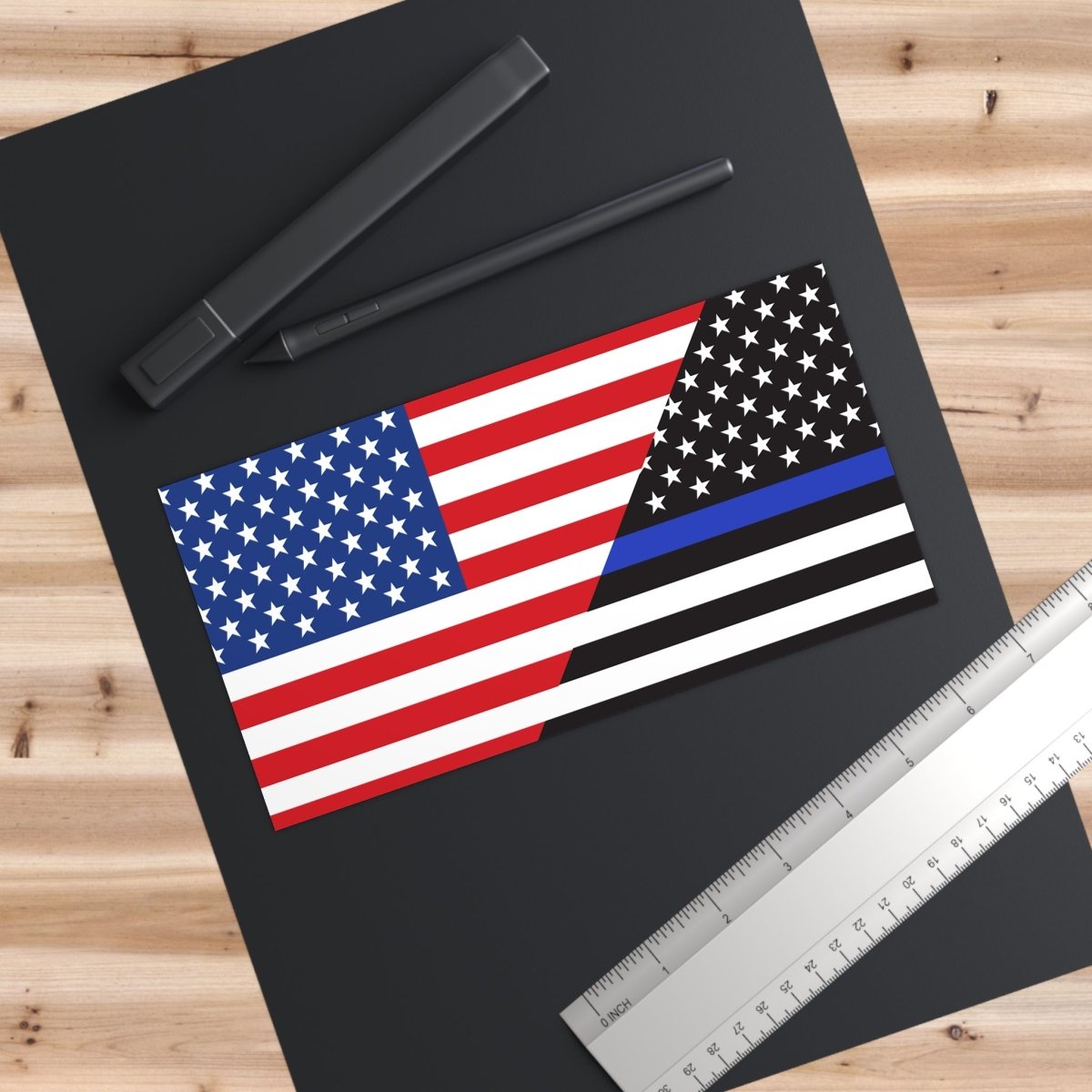Americans Support US Police Flag Bumper Stickers - Cultics
