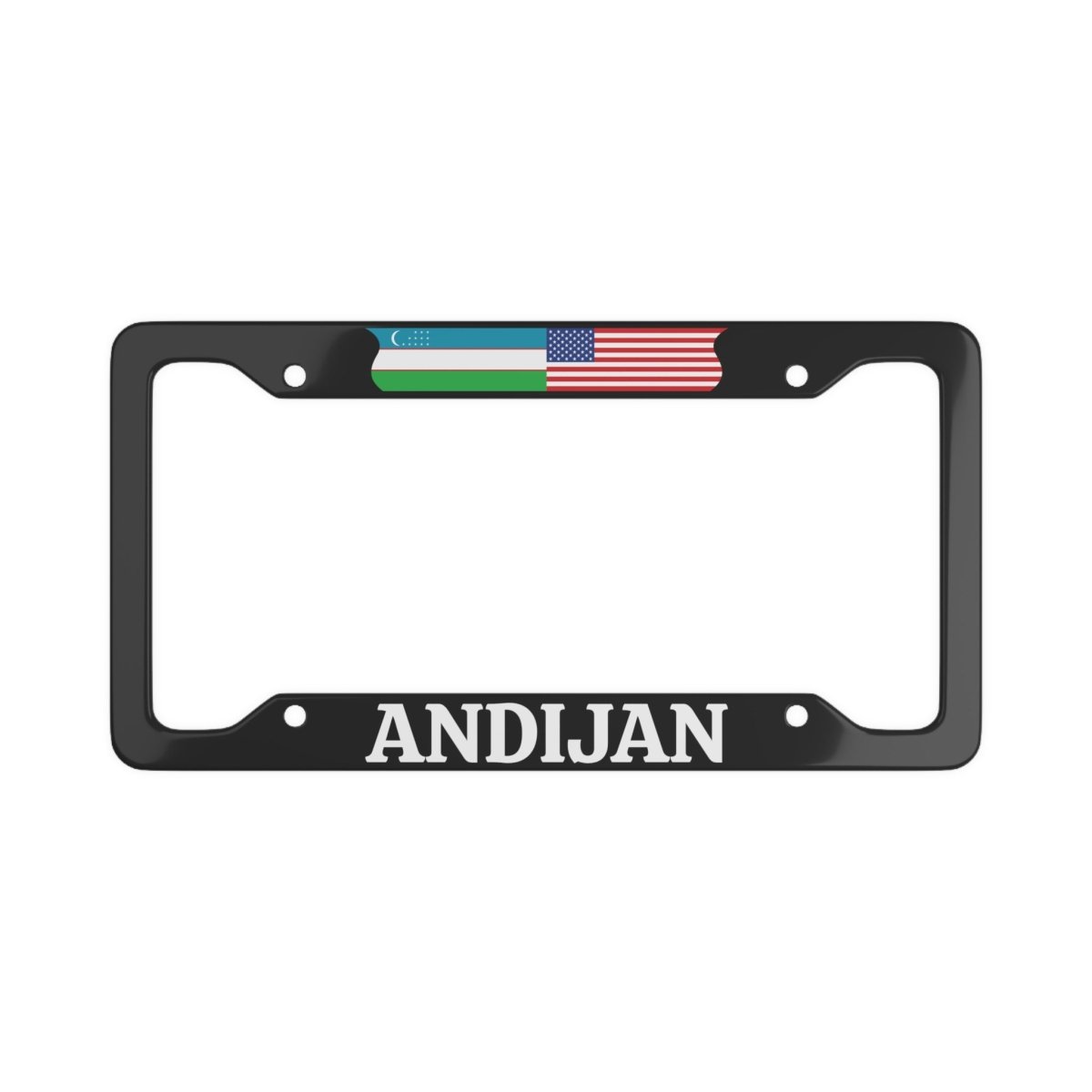 ANDIJAN with flag License Plate Frame - Cultics