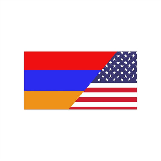 Armenian American Flag Bumper Stickers - Cultics