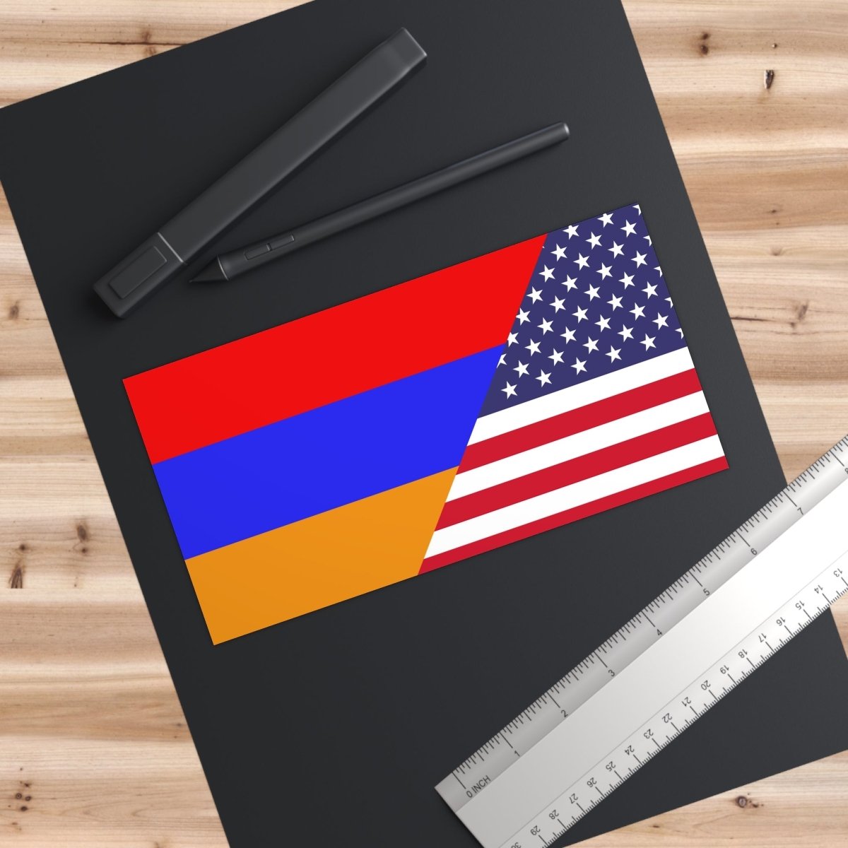 Armenian American Flag Bumper Stickers - Cultics