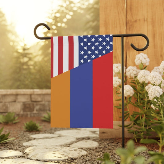 Armenian American Flag Garden & House Banner - Cultics
