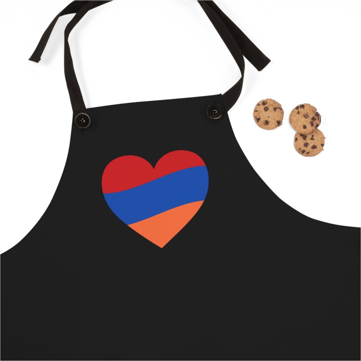 Armenian Flag Heart Kitchen Apron - Cultics