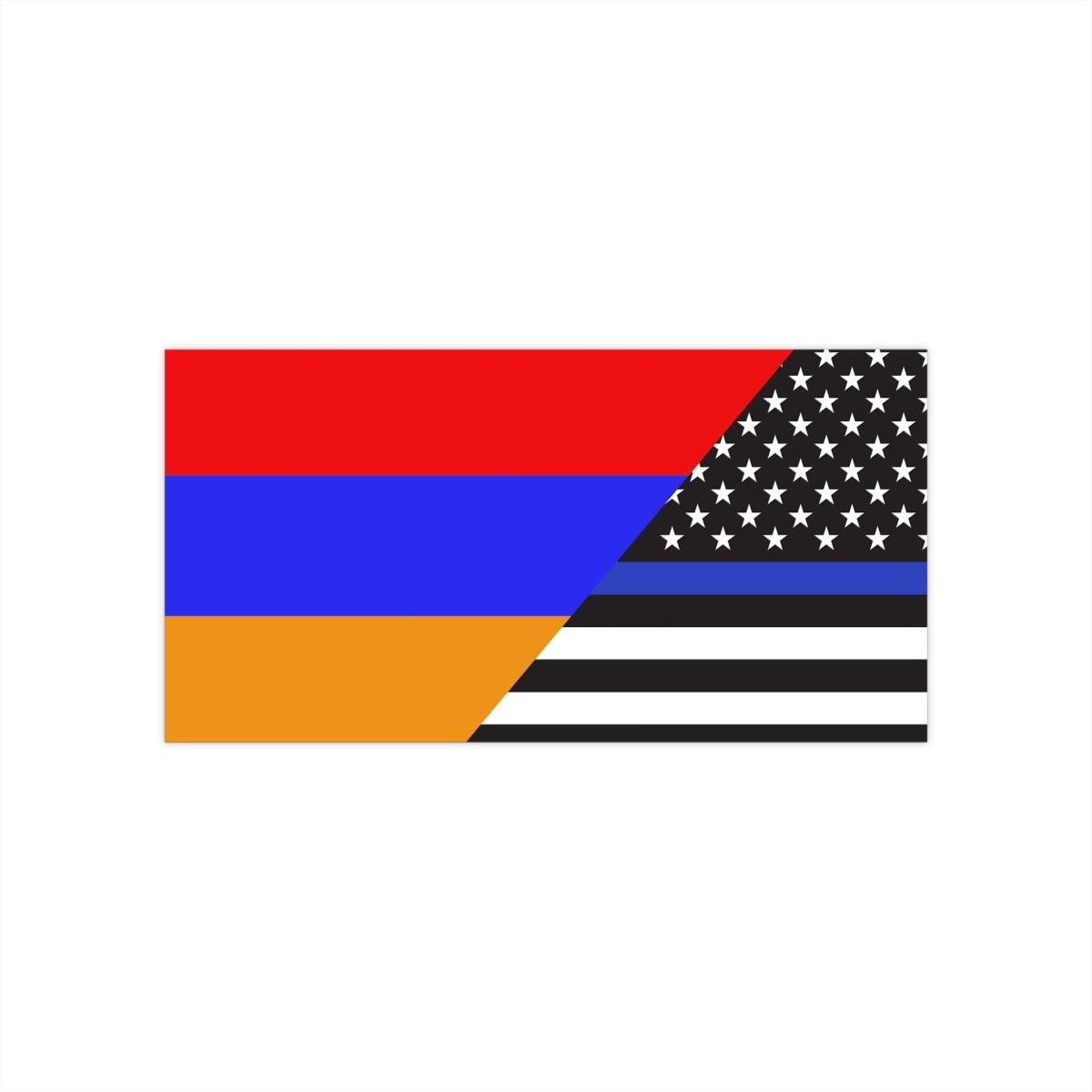 Armenians Support US Police Flag Bumper Stickers - Cultics