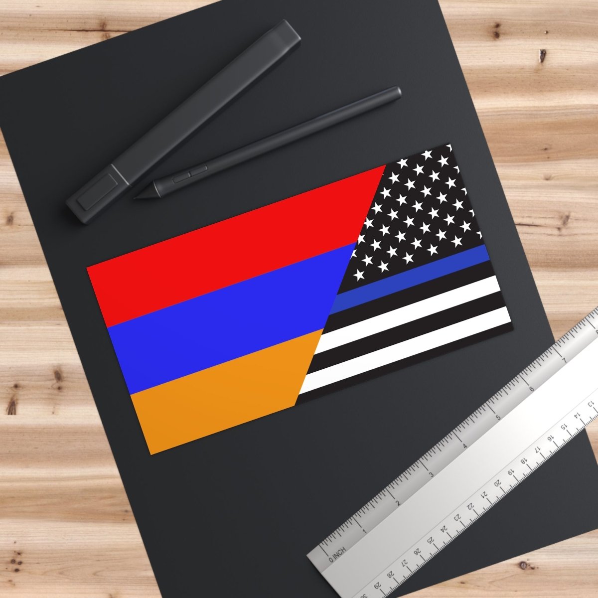 Armenians Support US Police Flag Bumper Stickers - Cultics