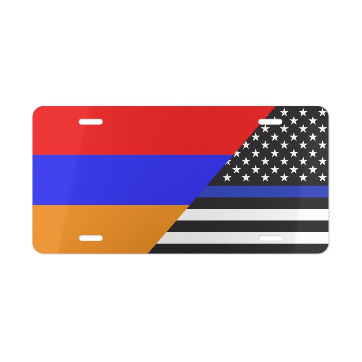 ARM/Law Enforcement Flag Vanity Plate - Cultics